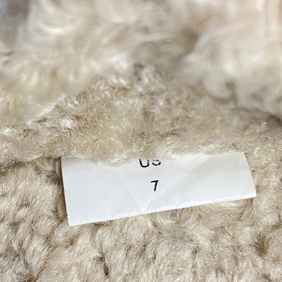 ABERCROMBIE & FITCH Women's Sherpa Shearling Mules Slippers Shoes Size 7 - Picture 4 of 5